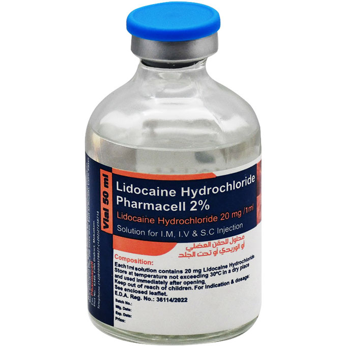 Lidocaine Hydrochloride 2% 50ml 1 Vial image number 0