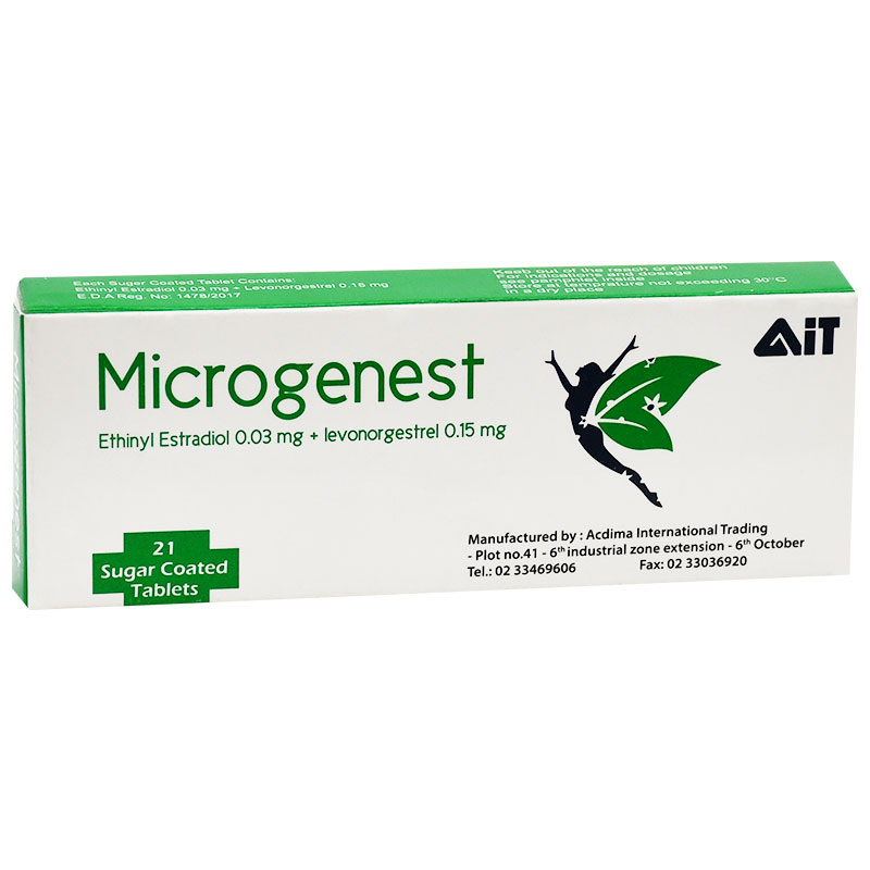 Microgenest (0.03mg+0.15mg) 21 Sugar Coated Tablet image number 0