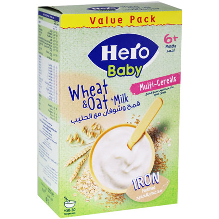 Hero Baby Wheat and Oat With Milk (6 Months+) 300 gm image number 0