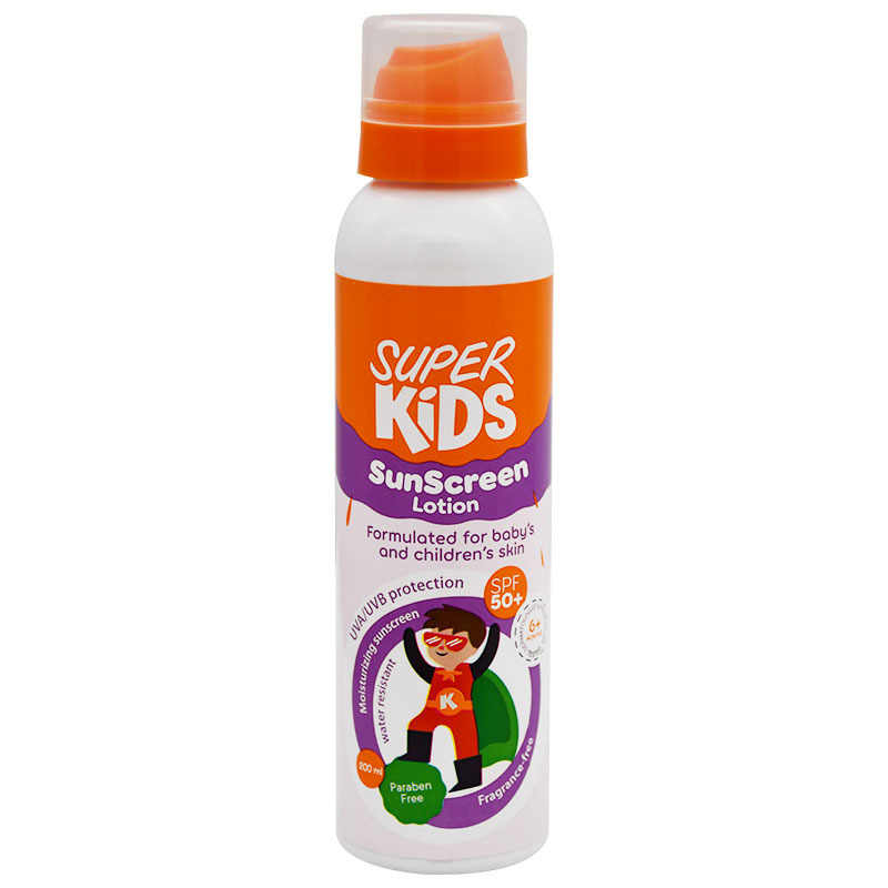Super Kids Sunscreen SPF50+ Lotion 200ml image number 0