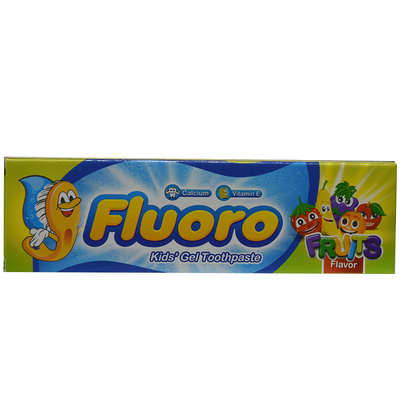 Fluoro Kids Gel Toothpaste Fruits 50gm image number 0