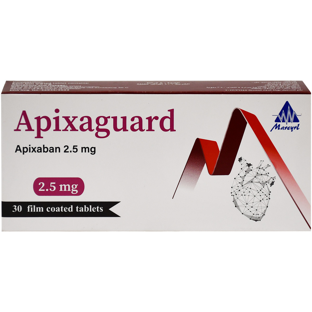 Apixaguard 2.5 mg 30 Film Coated Tablets image number 0