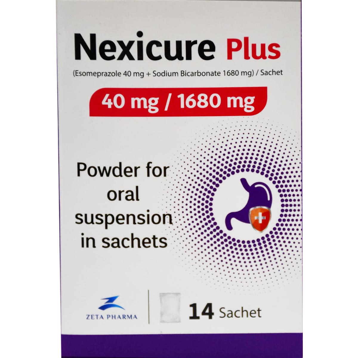 Nexicure Plus 40mg/1680mg 14 Sachets image number 0