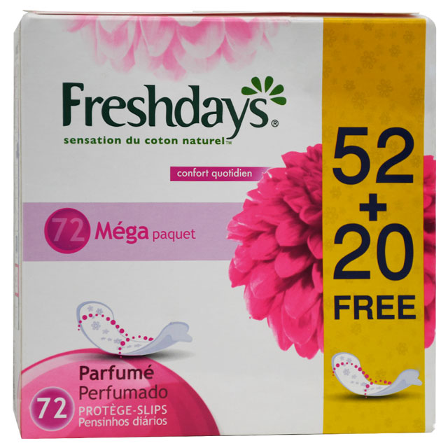 Freshdays Scented Pantyliners 50 Pieces + 20 Free (Offer Pack) image number 0