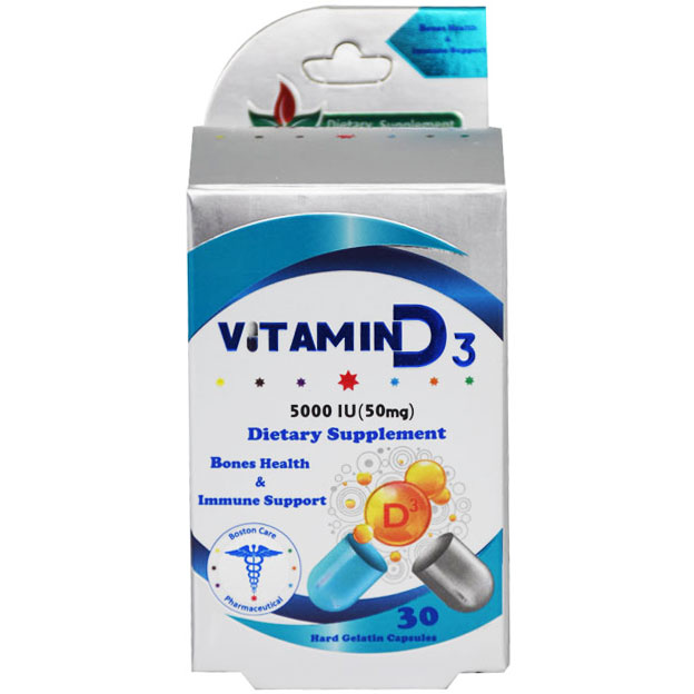 Vitamin D3 5000 Iu 30 Hard Gelatin Capsules image number 0