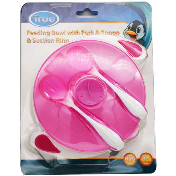 True Feeeding Bowl With Fork &Spoon & Suction Ring/2022040 image number 0