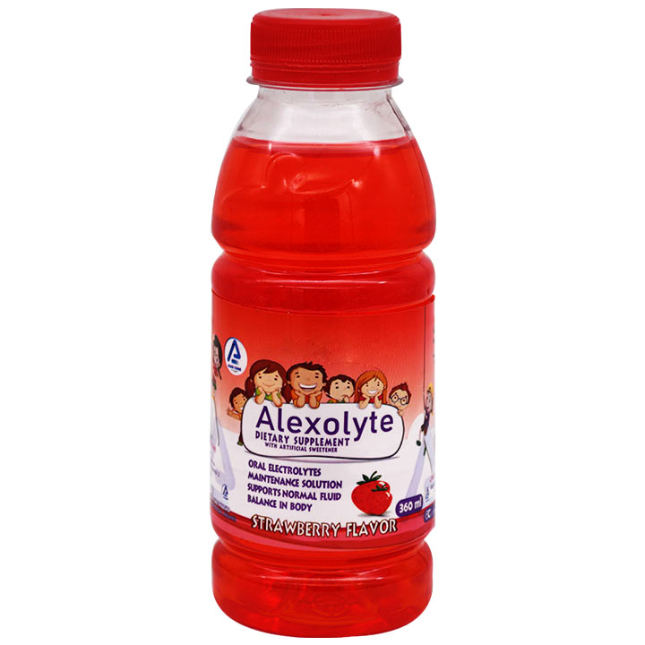 Alexolyte Strawberry Flavor Syrup 360ml image number 0