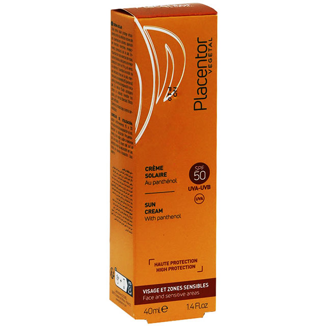 Placentor Sun SPF(50) Face and Sensitive Areas Cream 40ml image number 0