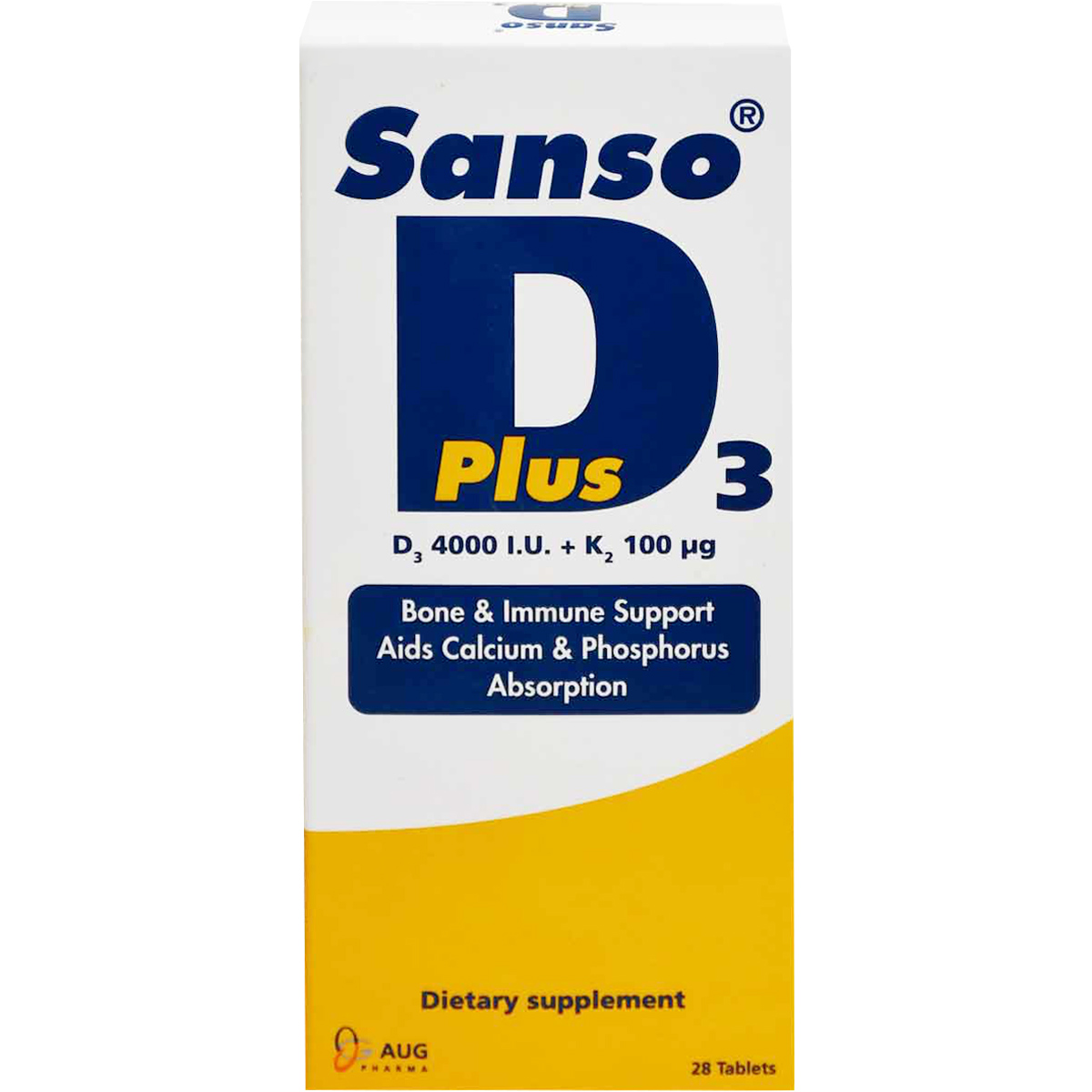 Sanso D3 Plus 28 Tablets image number 0