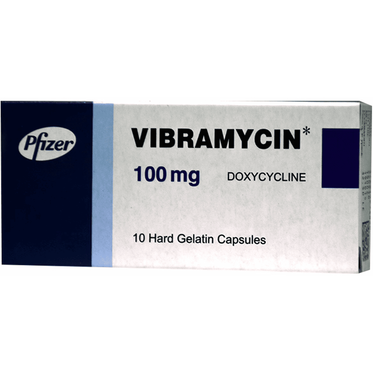 Vibramycin 100mg 10 Capsules image number 0