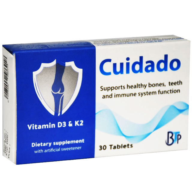 Cuidado (vitamin D3 + Vitamin K2) 30 Tablets image number 0
