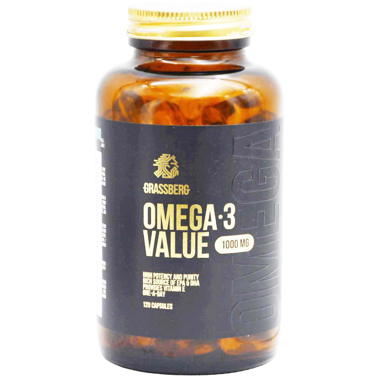 Grassberg Omega 3 Value 1000mg 120 Capsules image number 0