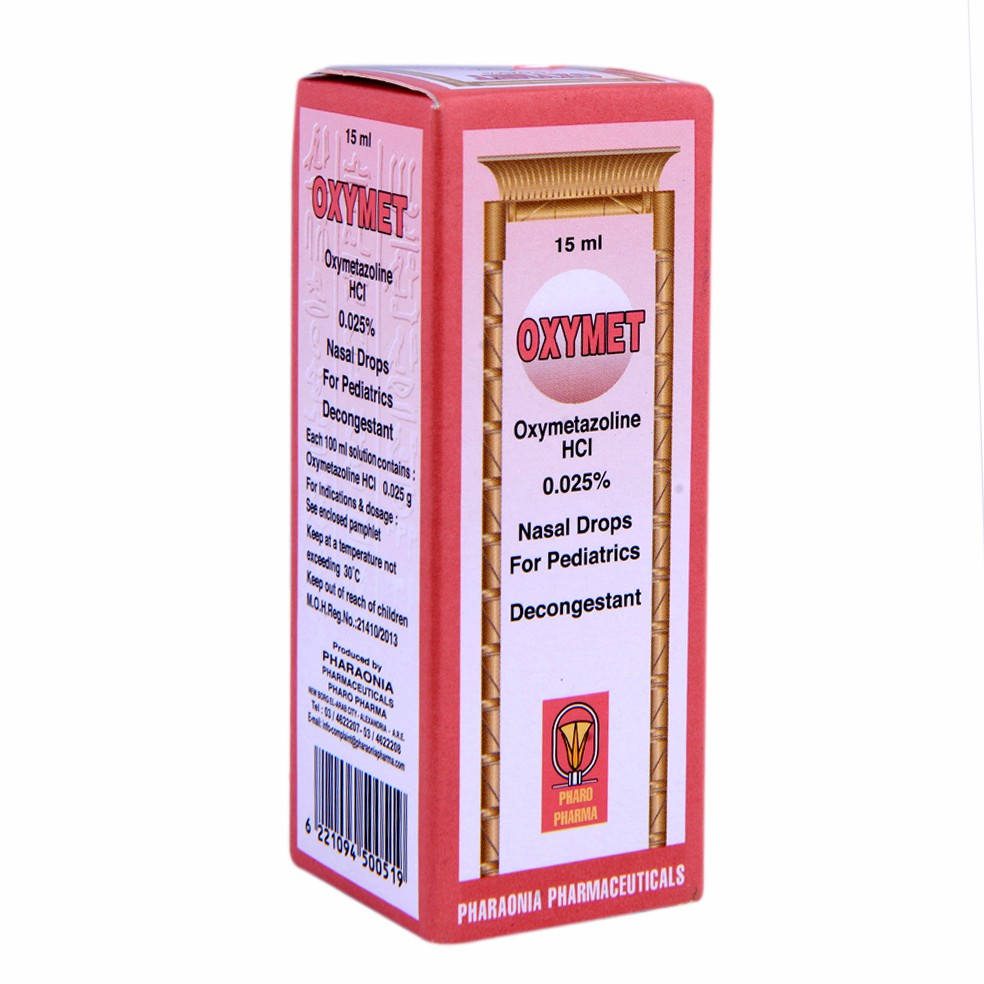 Oxymet 0.25% Infant 15ml Nasal Drop image number 0