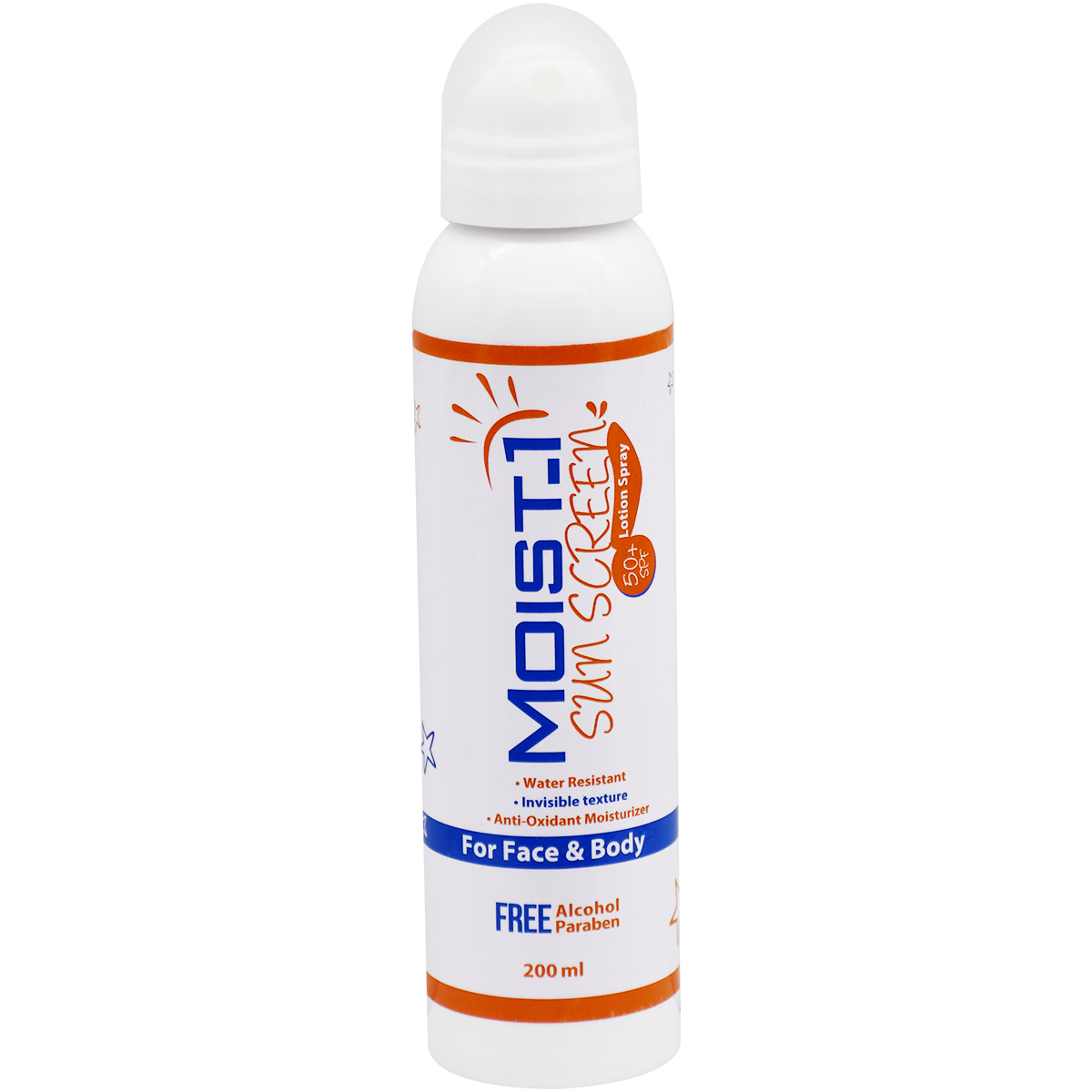 Moist-1 Sunscreen SPF(50+) Lotion Spray 200 ml image number 0