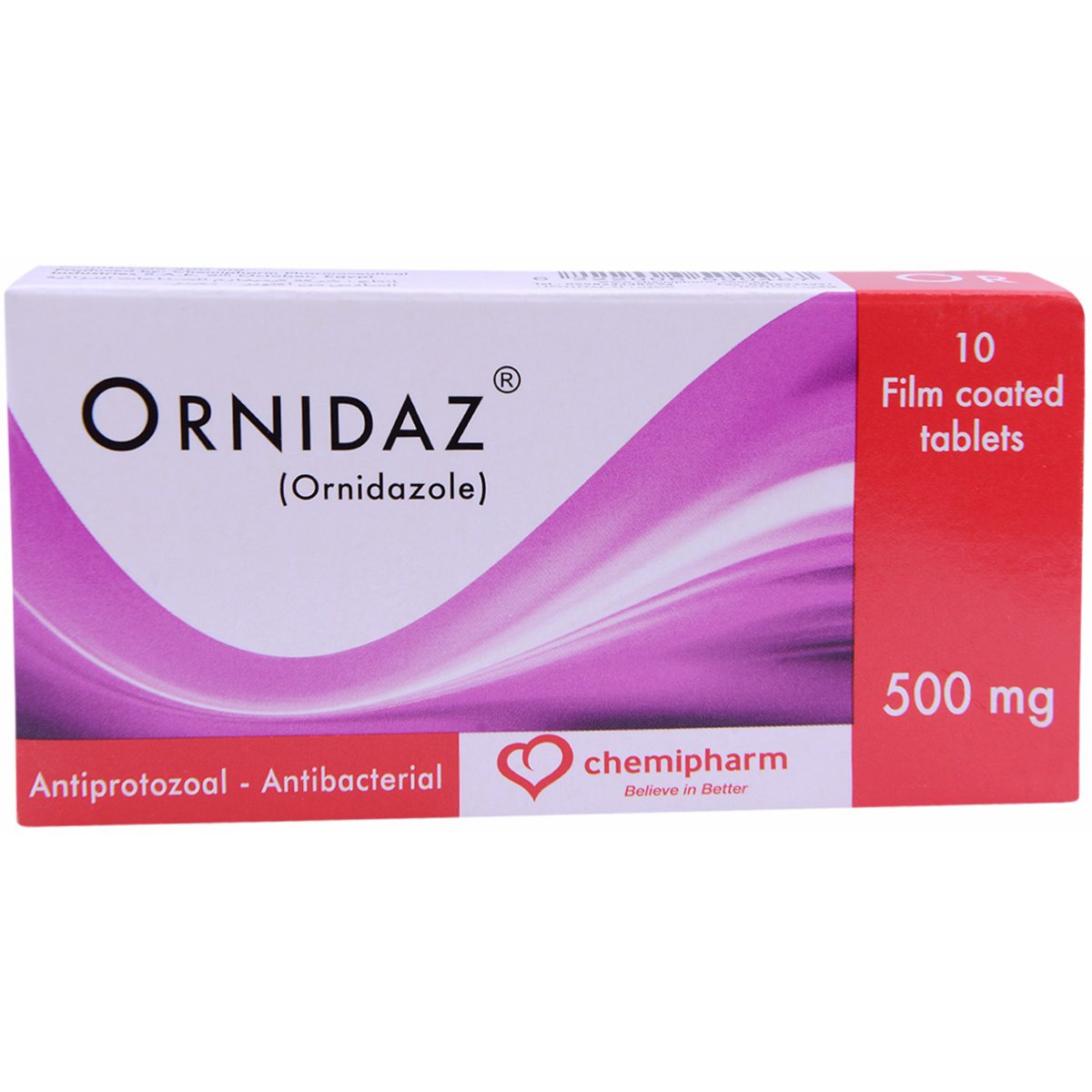 Ornidaz 500mg 10 Tablets image number 0