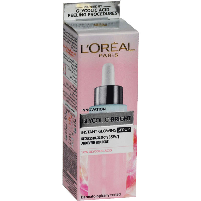 Loreal Glycolic Bright Instant Glowing Serum 15ml image number 0