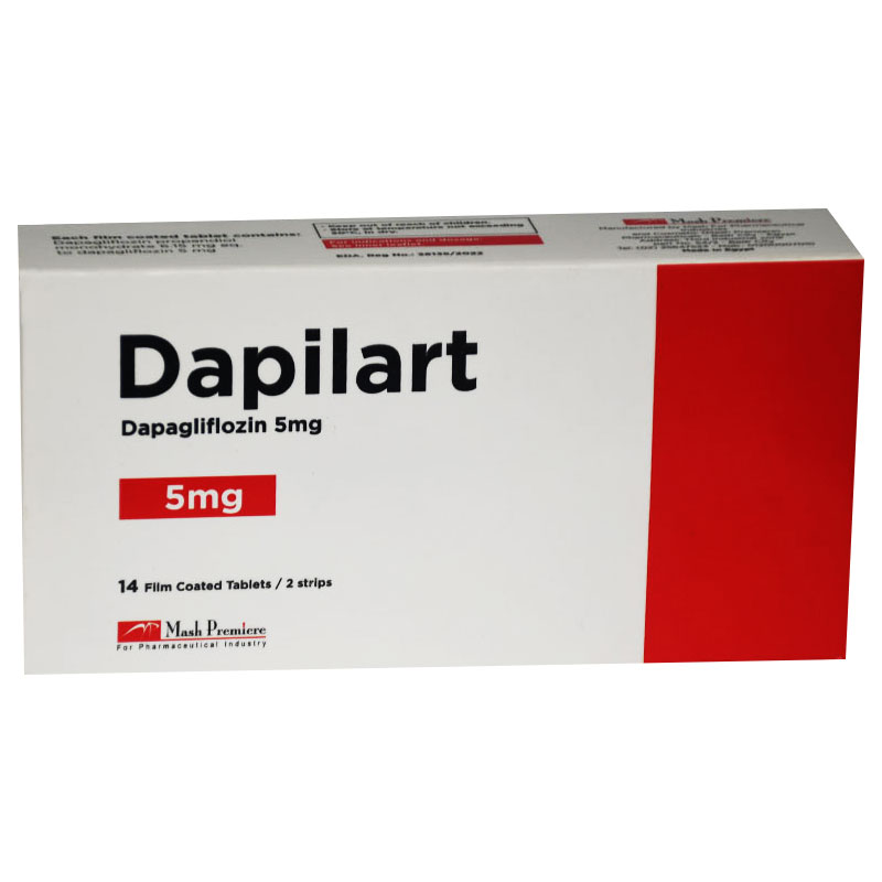 Dapilart 5mg 14 Film Coated Tablets image number 0