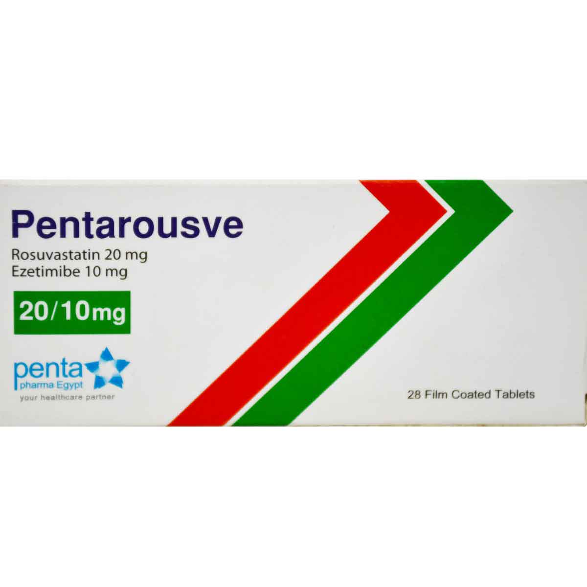 Pentarousve 20mg/10mg 28 Film Coated Tablets image number 0