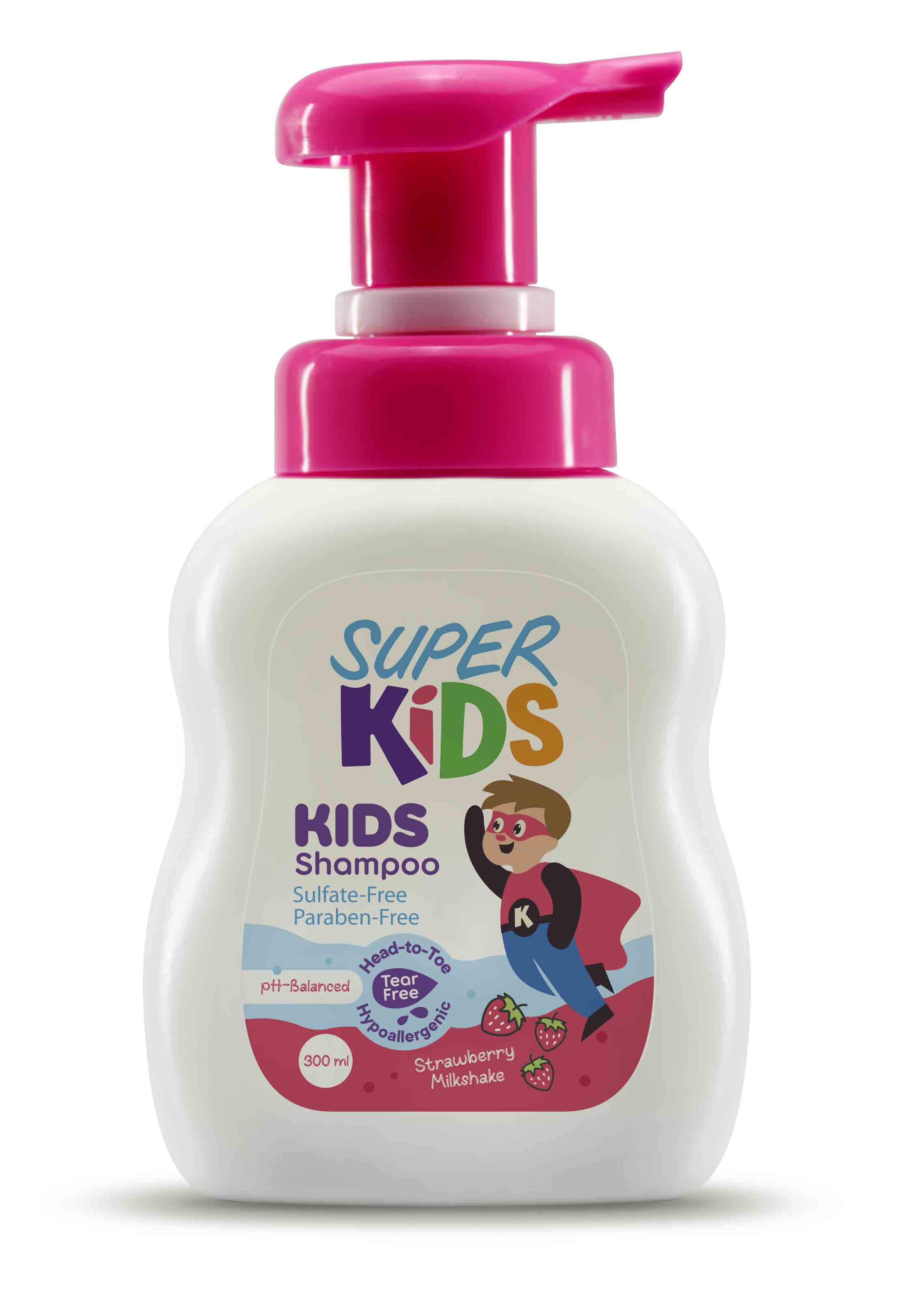 Super Kids Shampoo Strawberry 300ml image number 0