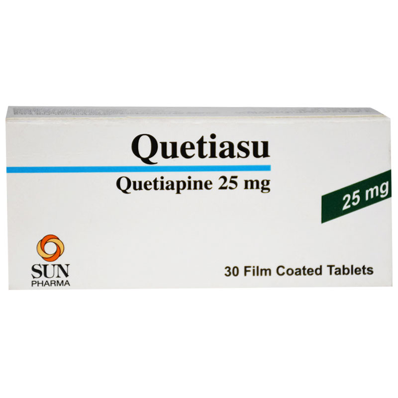 Quetiasu 25mg 30 Film Coated Tablets image number 0