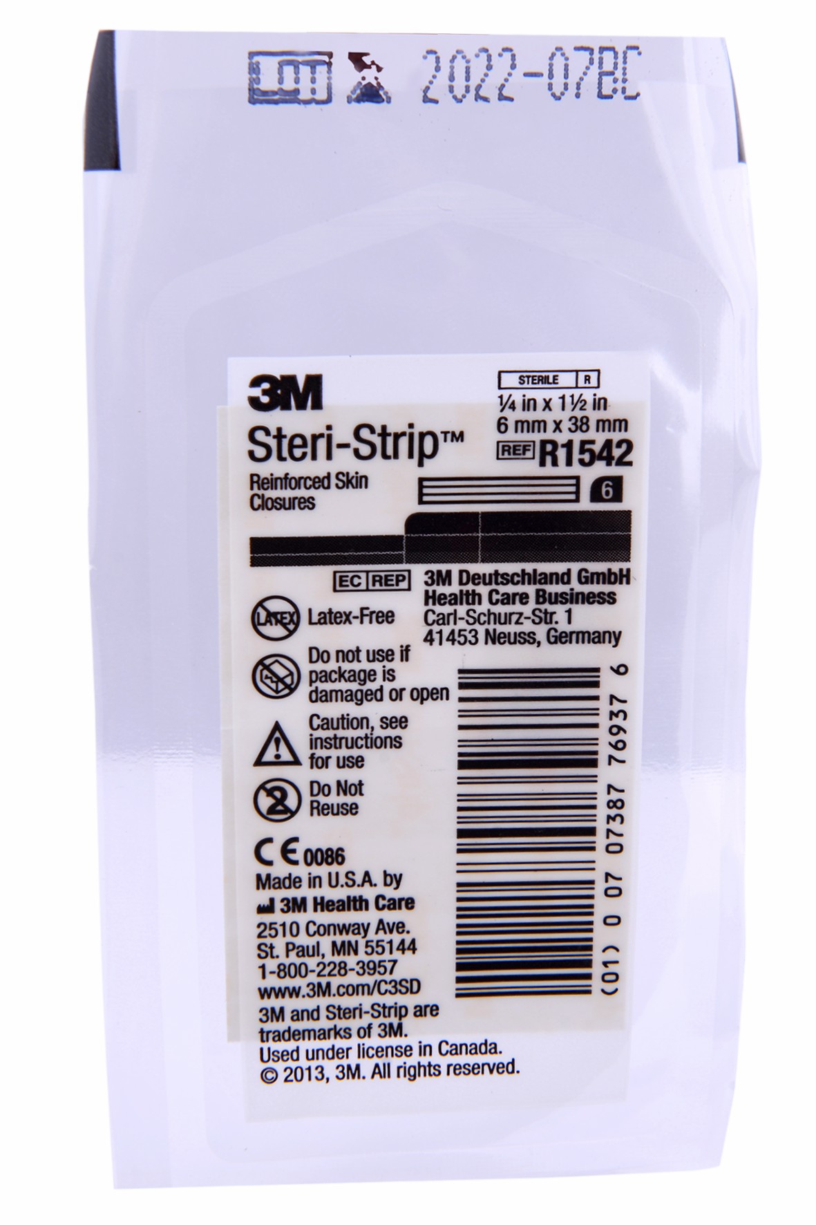 Steri Strip 6X38mm (R1542) image number 0