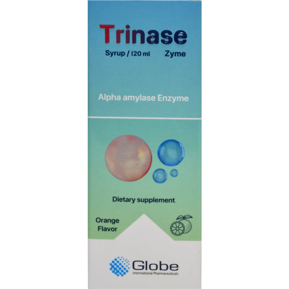 Trinase Zyme Orange Flavor Syrup 120ml image number 0