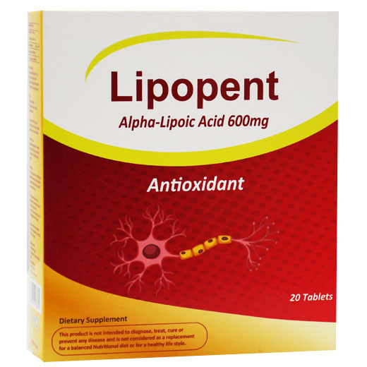 Lipopent 600mg 20 Tablet image number 0