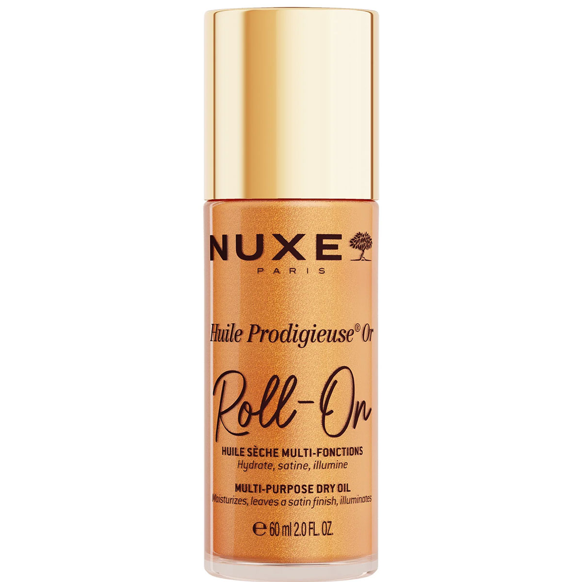 Nuxe Huile Prodigieux Roll On Multi Purpose Dry Oil Gold 60ml image number 0