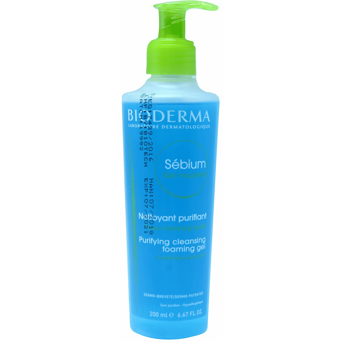Bioderma Sebium Moussant Gel 200ml image number 0