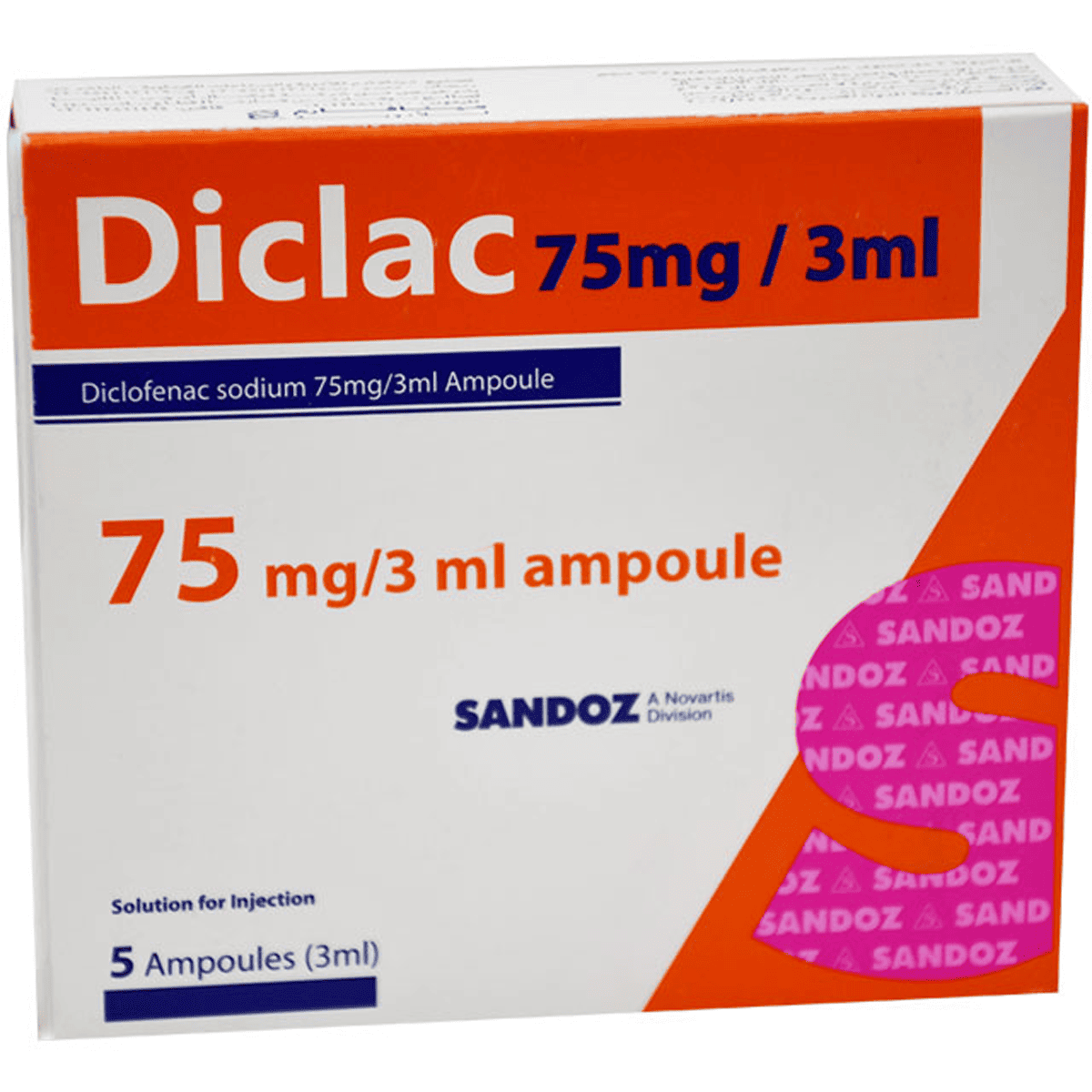 Diclac 75mg/3ml IM/IV 5 Ampoule image number 0