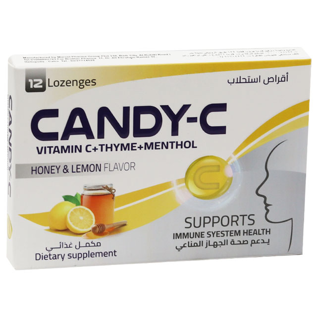 Candy C Honey and Lemon Flavor 12 Lozenges image number 0