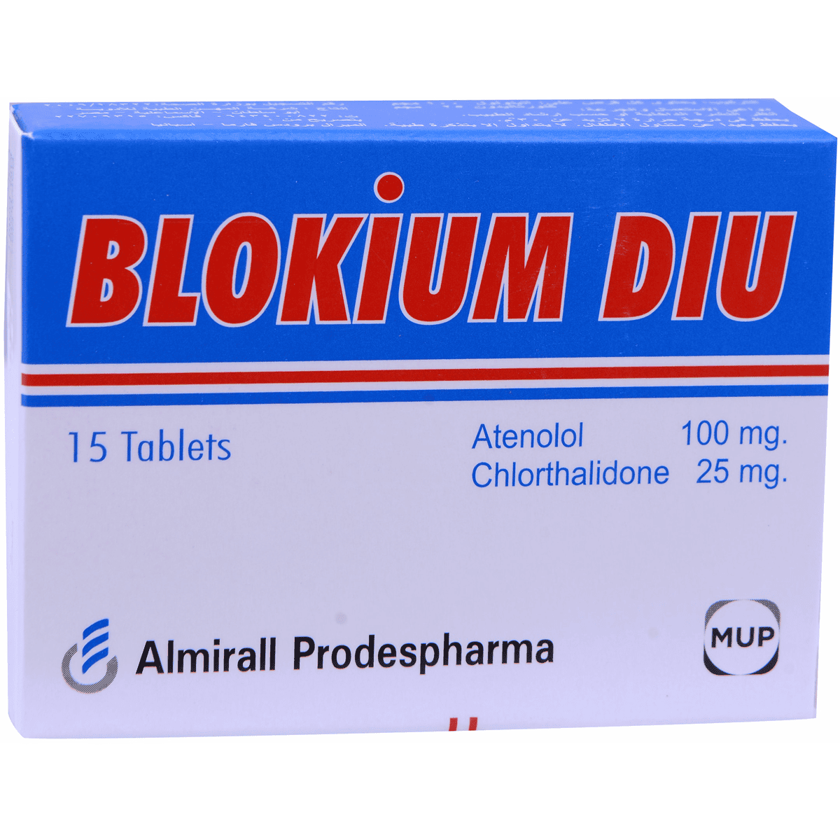 Blokium DIU (100mg + 25mg) 15 Tablets image number 0
