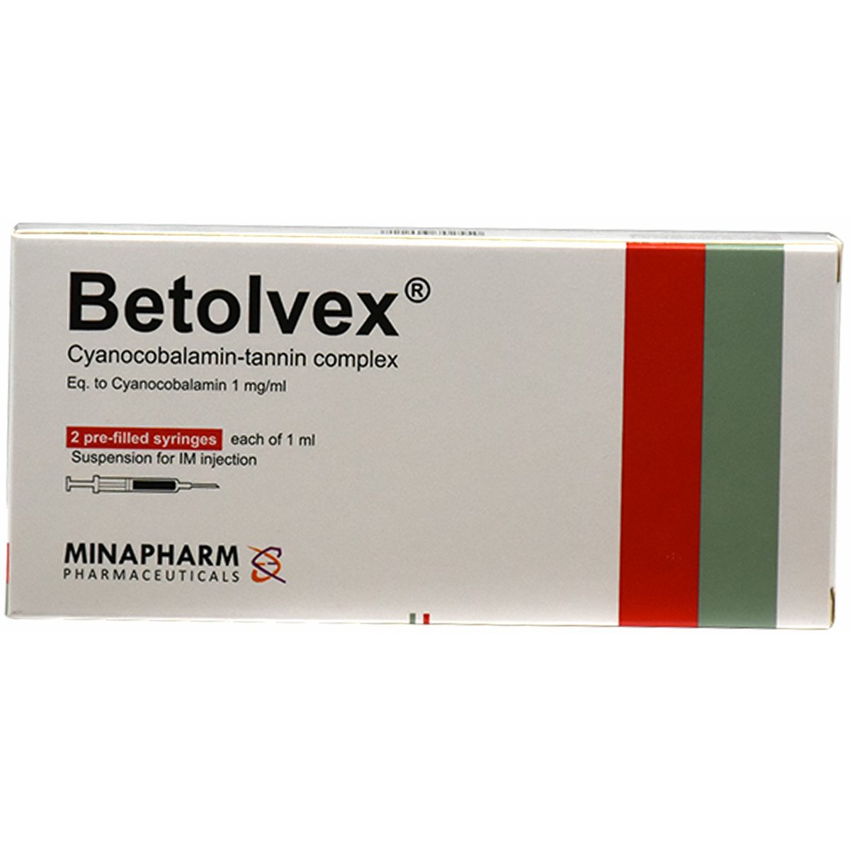 Betolvex 1Mg/ml 2 Prefilled Filled Syringes image number 0