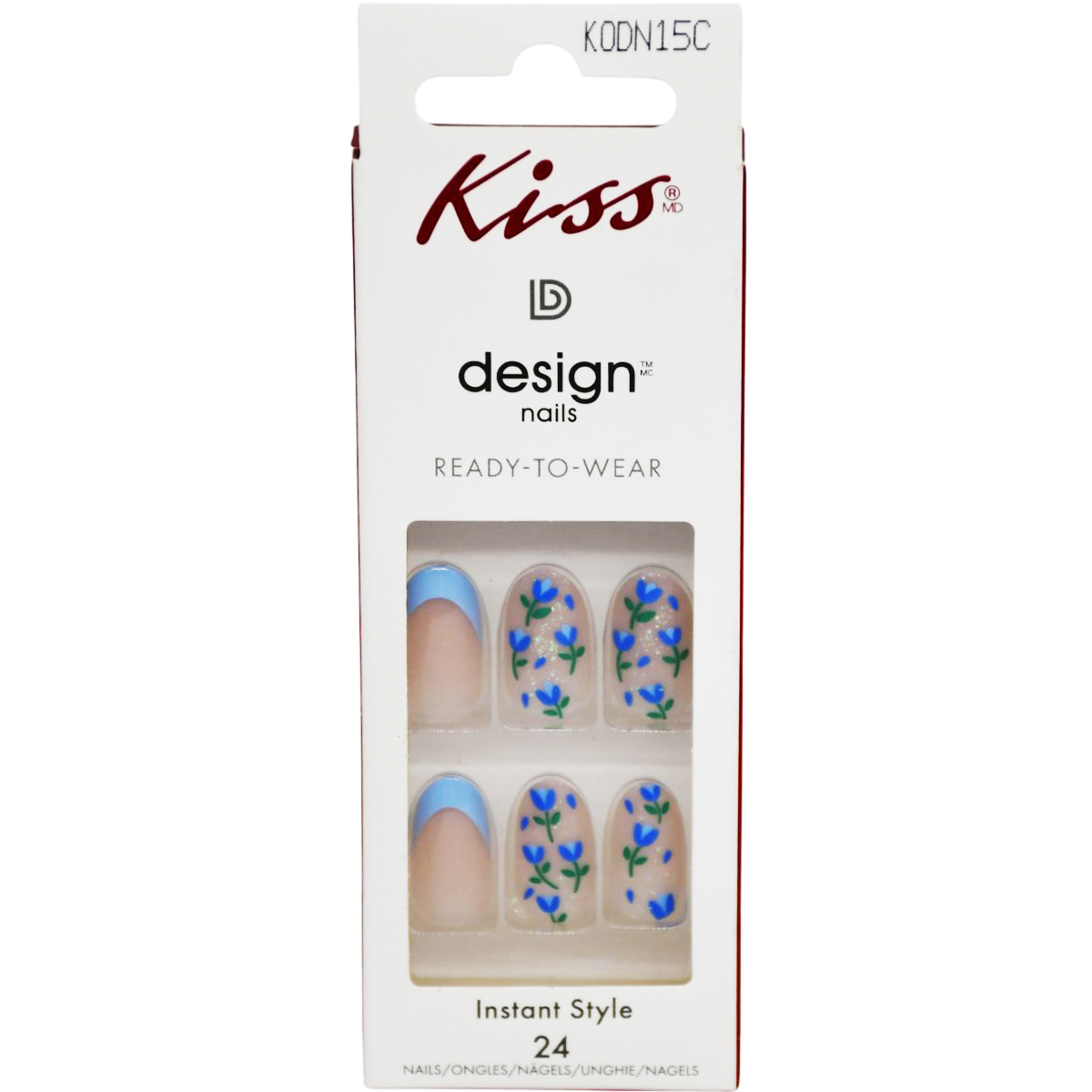 Kiss Design Nails 24 Pieces/KODN15C image number 0