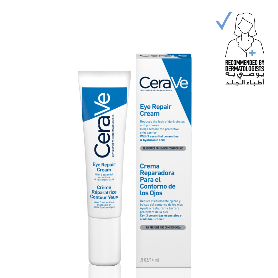 Cerave Eye Repair Cream For Dark Circles And Puffiness With Hyaluronic Acid 14ml image number 0