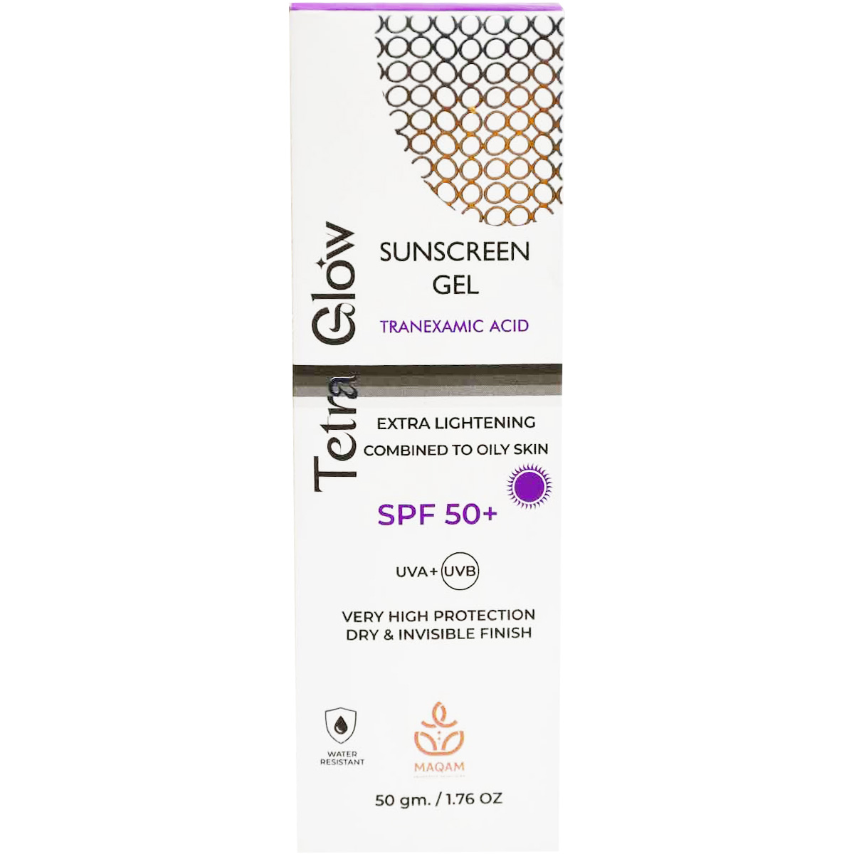 Tetra Glow Tranexamic Sun Screen SPF(50+) Gel 50 gm image number 0