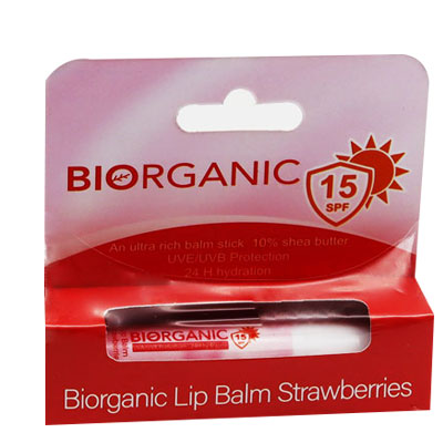 Biorganic Strawberry Lip Balm 7ml image number 0