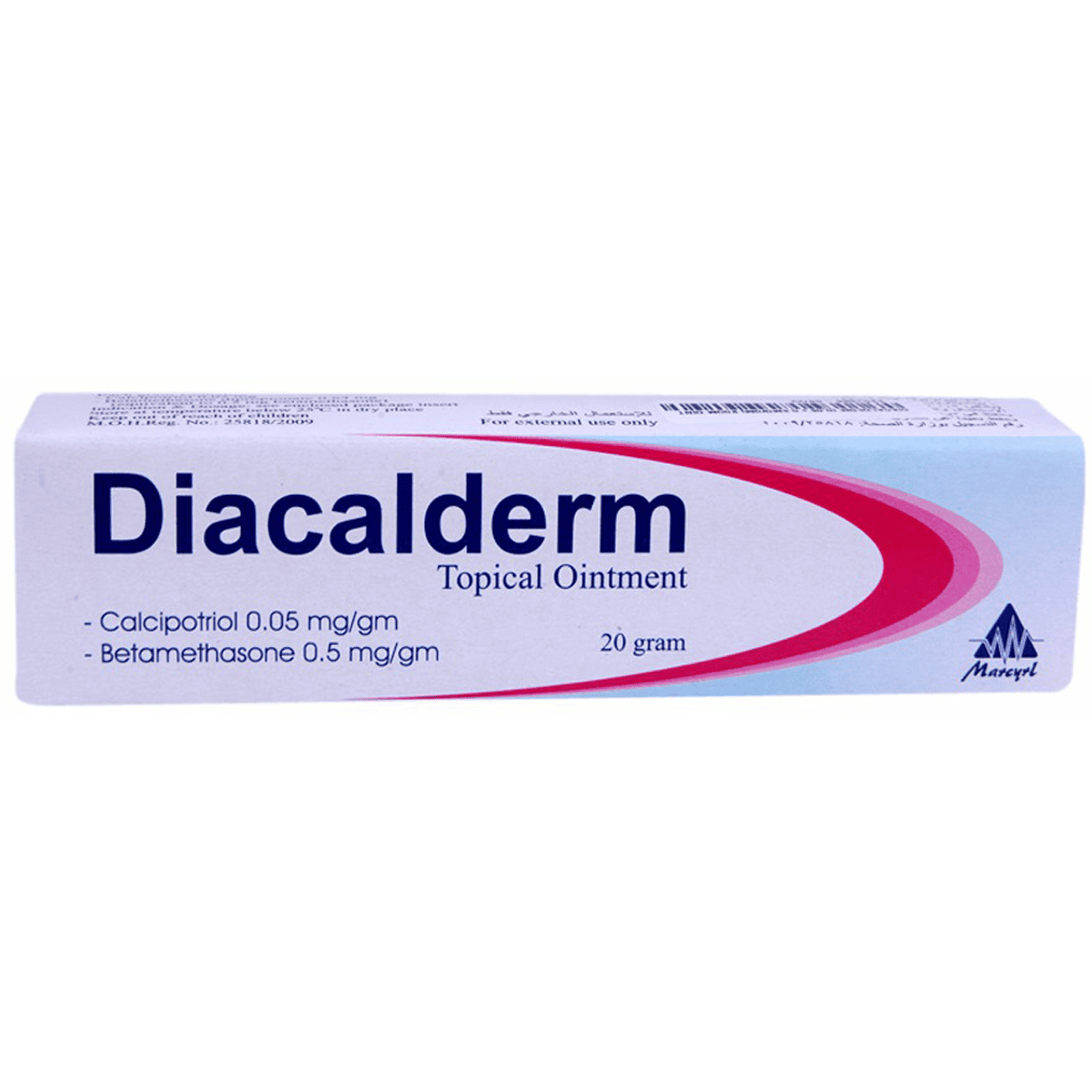Diacalderm (0.05 + 0.5Mg/gm) 20gm Ointment image number 0