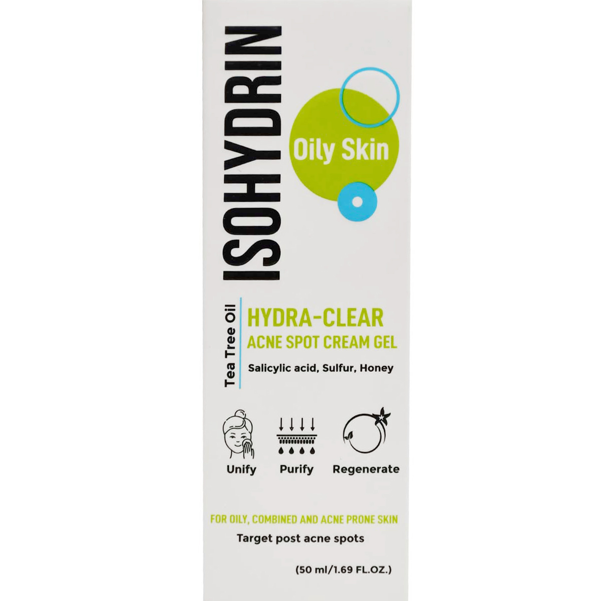 Isohydrin Hydra Clear Acne Spot Cream Gel For Oily Skin 50 ml image number 0