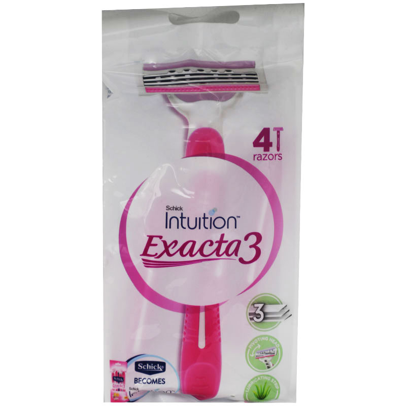 Schick Intuition Exacta 3  ( 4 Razors ) image number 0