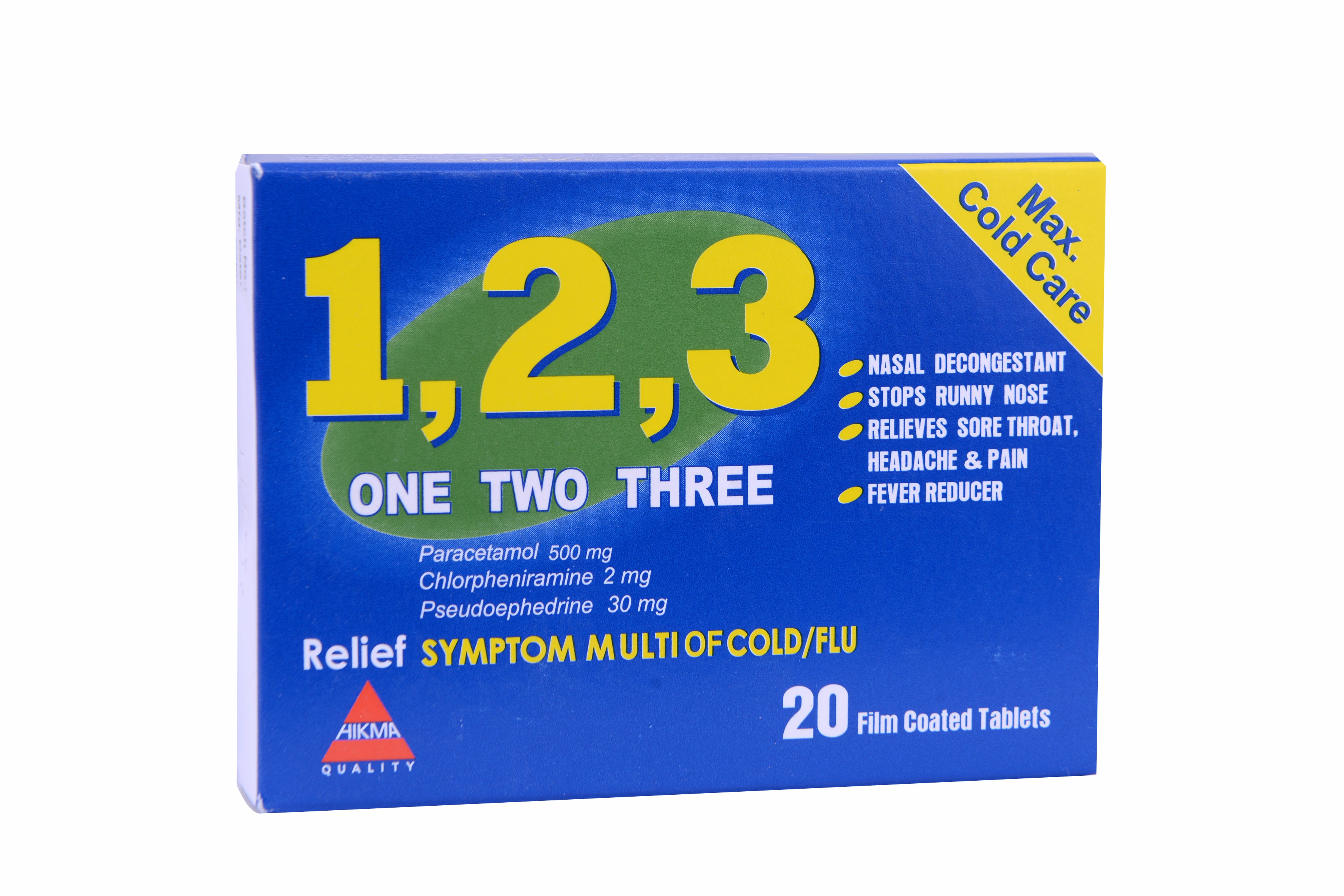 One Two Three 20 Tablets image number 0