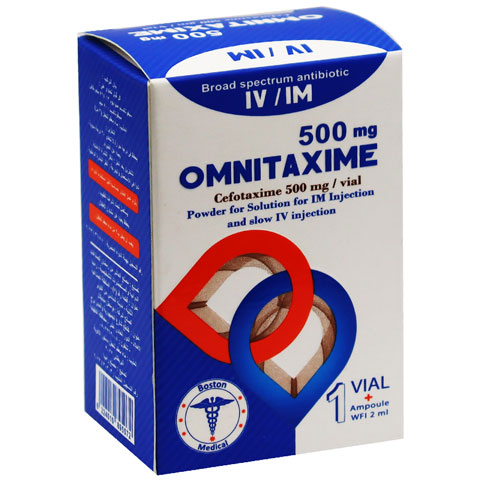 Omnitaxime 500mg 1 Vial image number 0