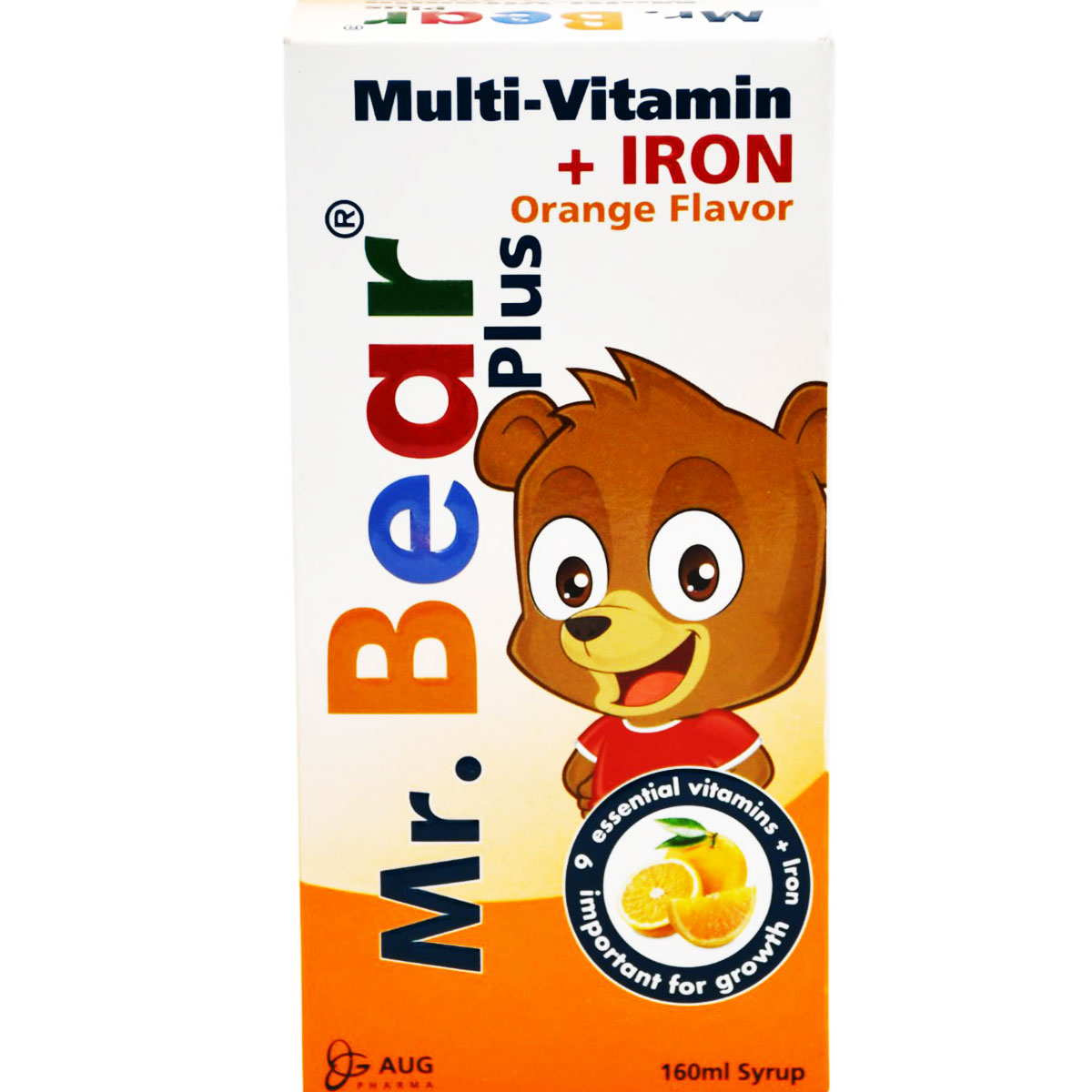 M  Bear Plus Multivitamin and Iron Orange 160ml Syrup image number 0