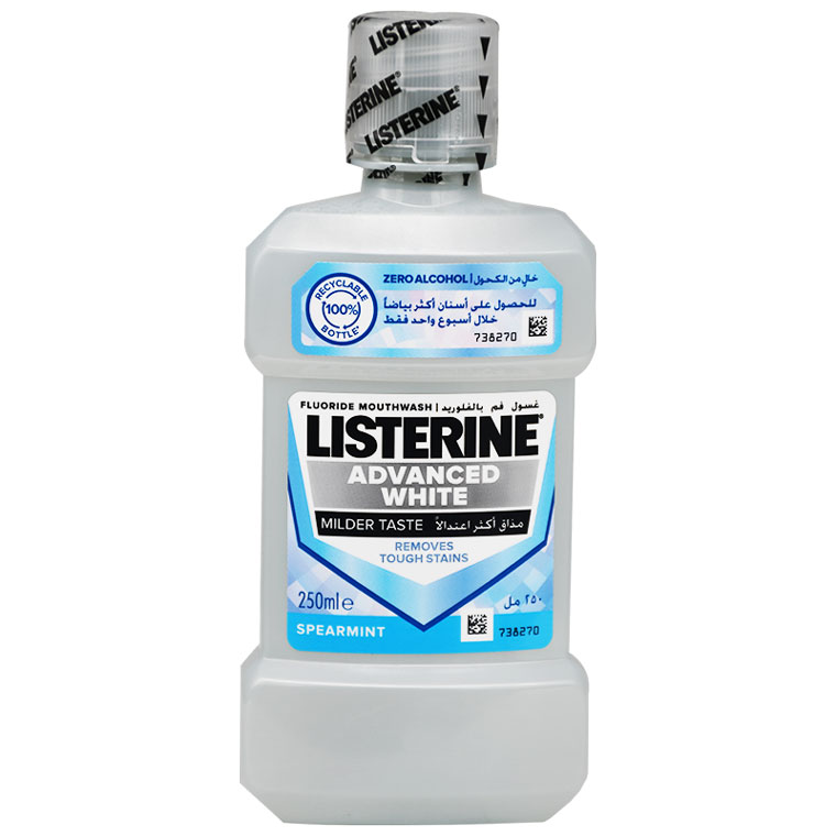 Listerine Advanced White Mild Taste 250ml image number 0