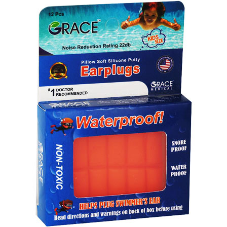 Grace Silicone Ear Plugs For Kids 12 pieces image number 0