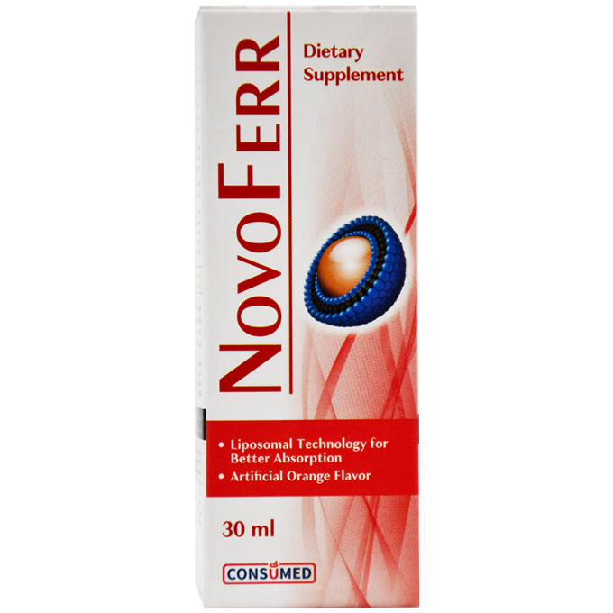 Novoferr Orange Flavour Oral Drop 30ml image number 0
