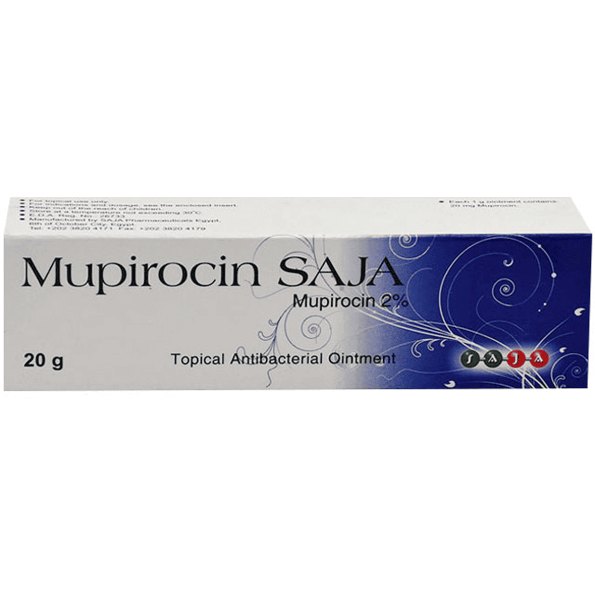 Mupirocin Saja 2% Ointment 20 gm image number 0