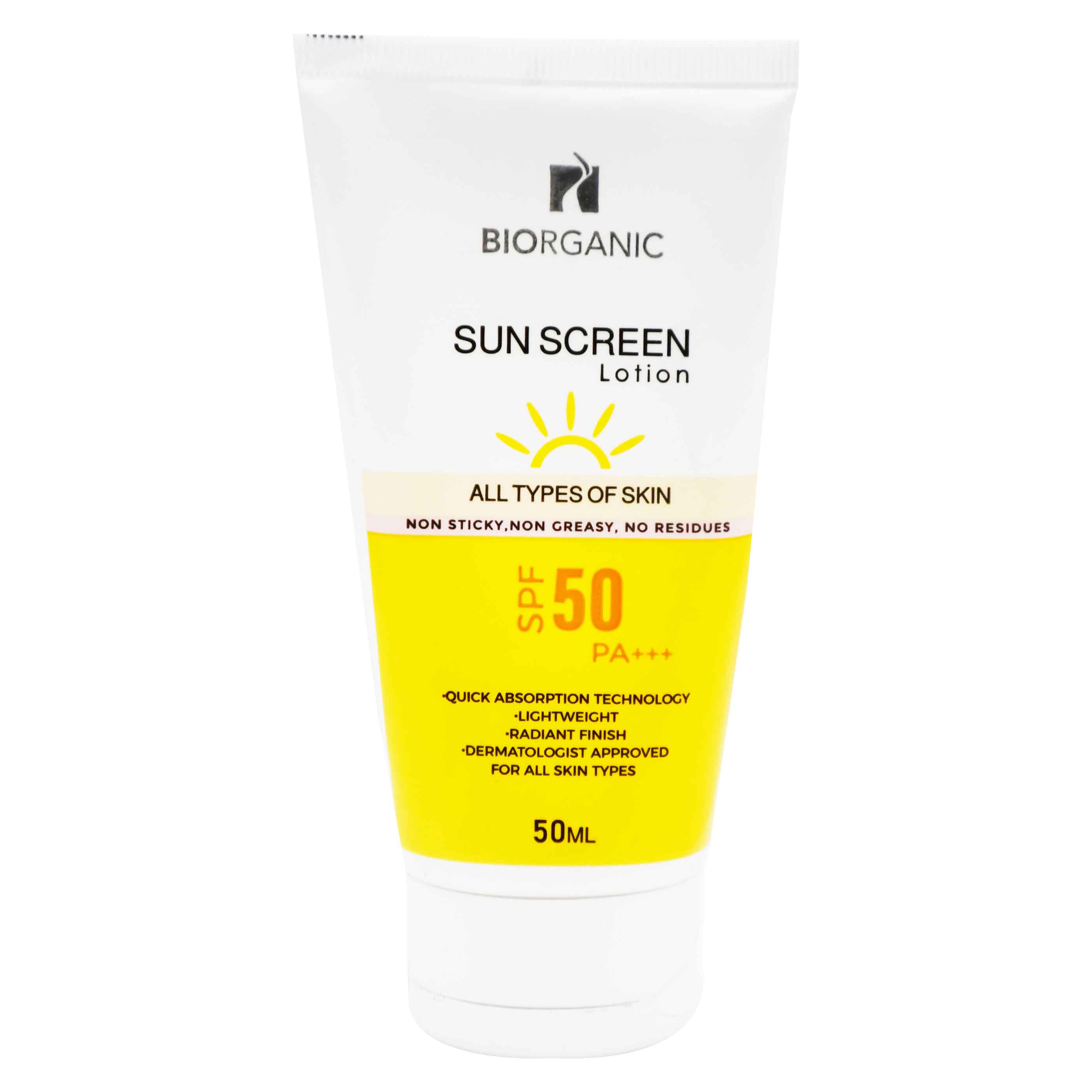 Biorganic Sunscreen Lotion for All Skin Types SPF (50+) 50ml image number 0