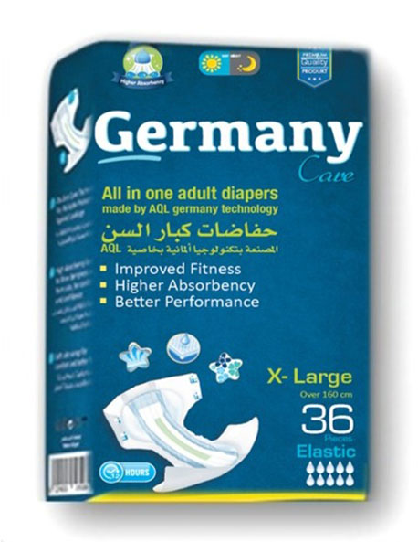 Germany Care Adult Diapers Xlarge 36 pieces + 2 Masks (Offer Pack) image number 0