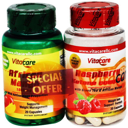 Vitacare Raspberry and African Mango 2X20 Capsules (Offer Pack) image number 0